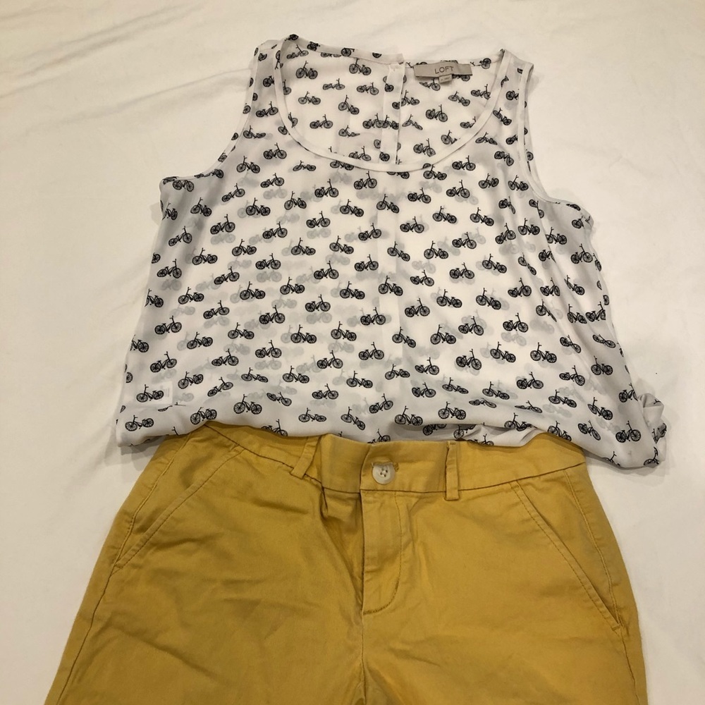 Black and white bicycle top
